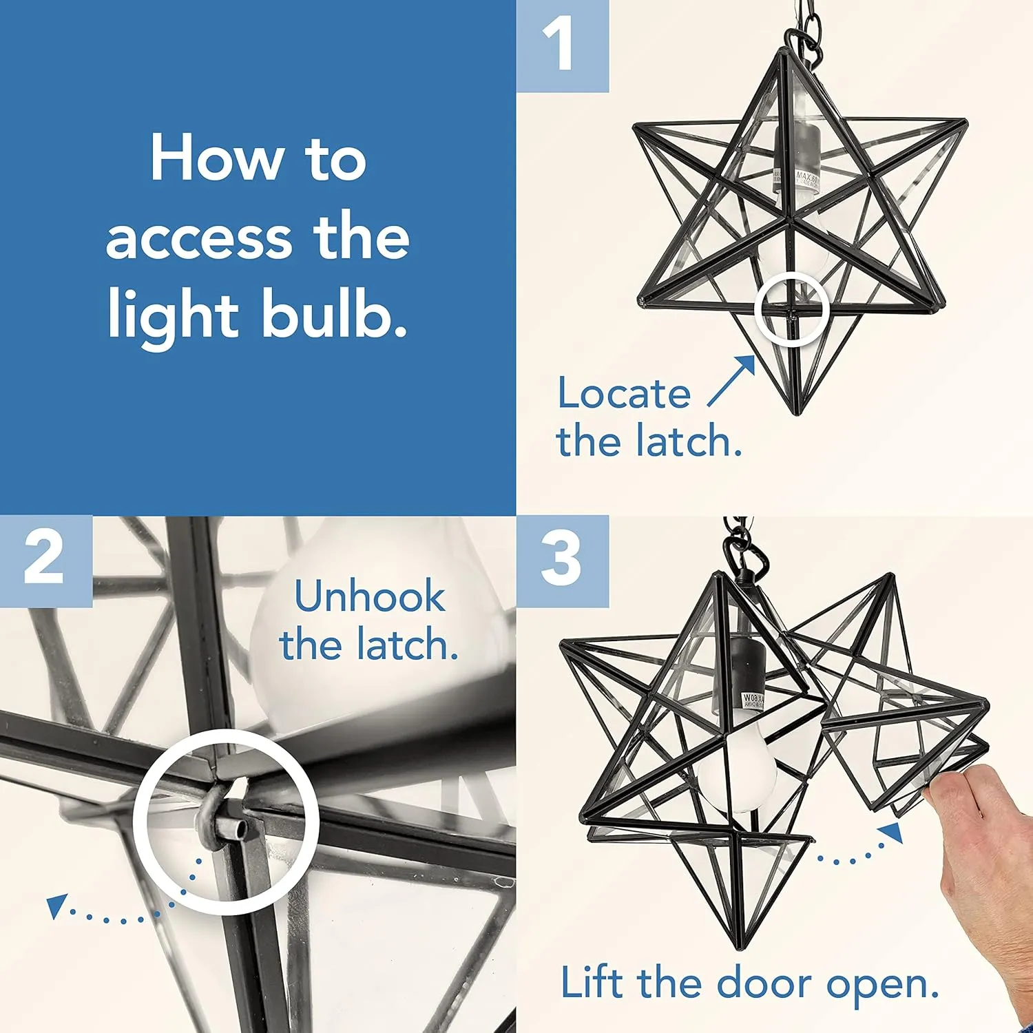 Elk Home Star Mini Pendant - 12-inch Wide, 1 Light Moravian Star in Oil Rubbed Bronze Finish with Clear Glass, Traditional Luxe/Glam Style for Entryway, Home or Indoor Industrial Lighting Decor
