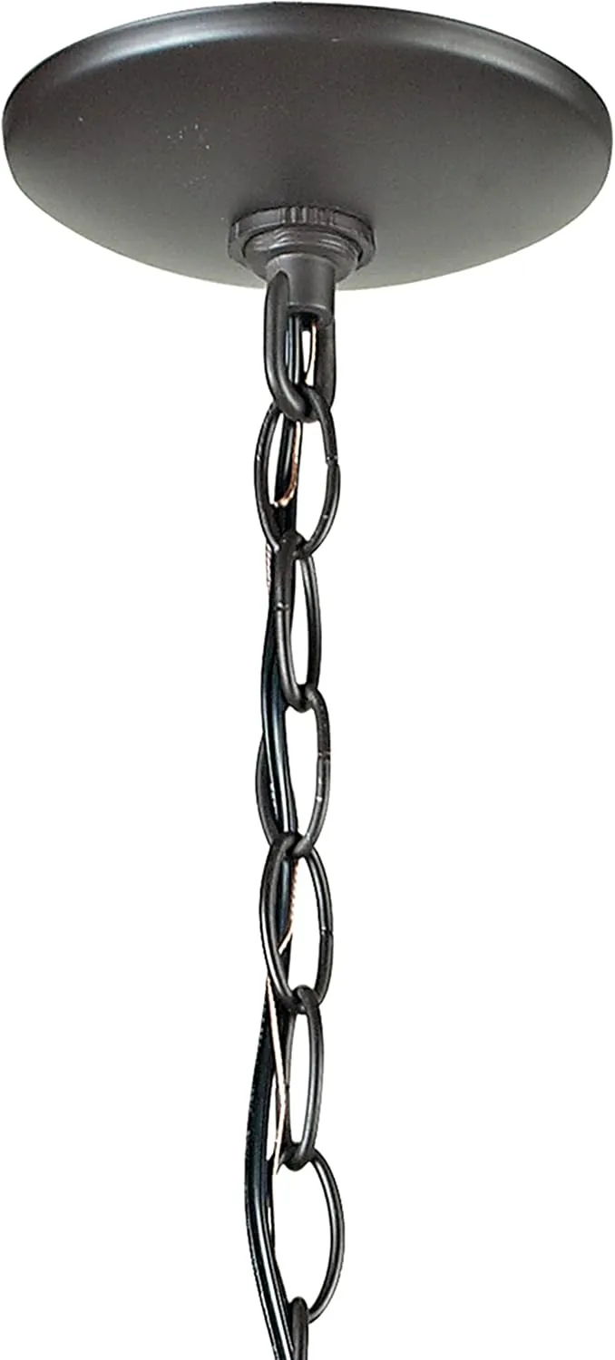 Elk Home Star Mini Pendant - 12-inch Wide, 1 Light Moravian Star in Oil Rubbed Bronze Finish with Clear Glass, Traditional Luxe/Glam Style for Entryway, Home or Indoor Industrial Lighting Decor