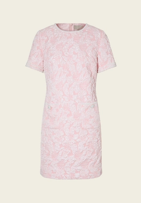 Embossed-effect Jacquard Dress
