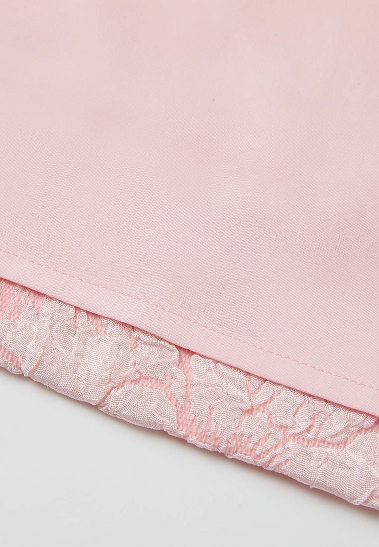 Embossed-effect Jacquard Dress