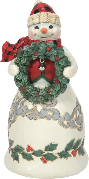 Enesco Jim Shore Heartwood Creek Four Seasons Highland Glen Snowman Vest Figurine