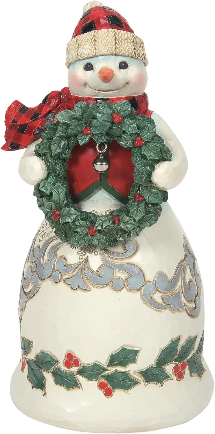 Enesco Jim Shore Heartwood Creek Four Seasons Highland Glen Snowman Vest Figurine