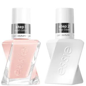 Essie Gel Couture Longwear Nail Polish Kit, Sheer Nude Pink, Fairy Tailor   Top Coat, 0.46 fl oz each