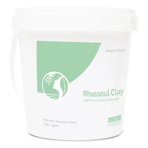 Fatima's Garden Rhassoul with Prickly Pear - Hydrating Face & Hair Mask, 1Kg