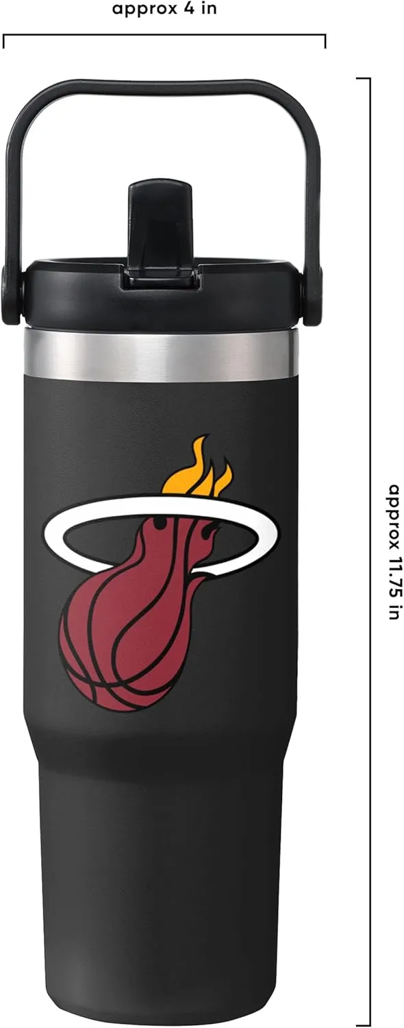 FOCO NBA 30 oz Solid Tumbler with Straw