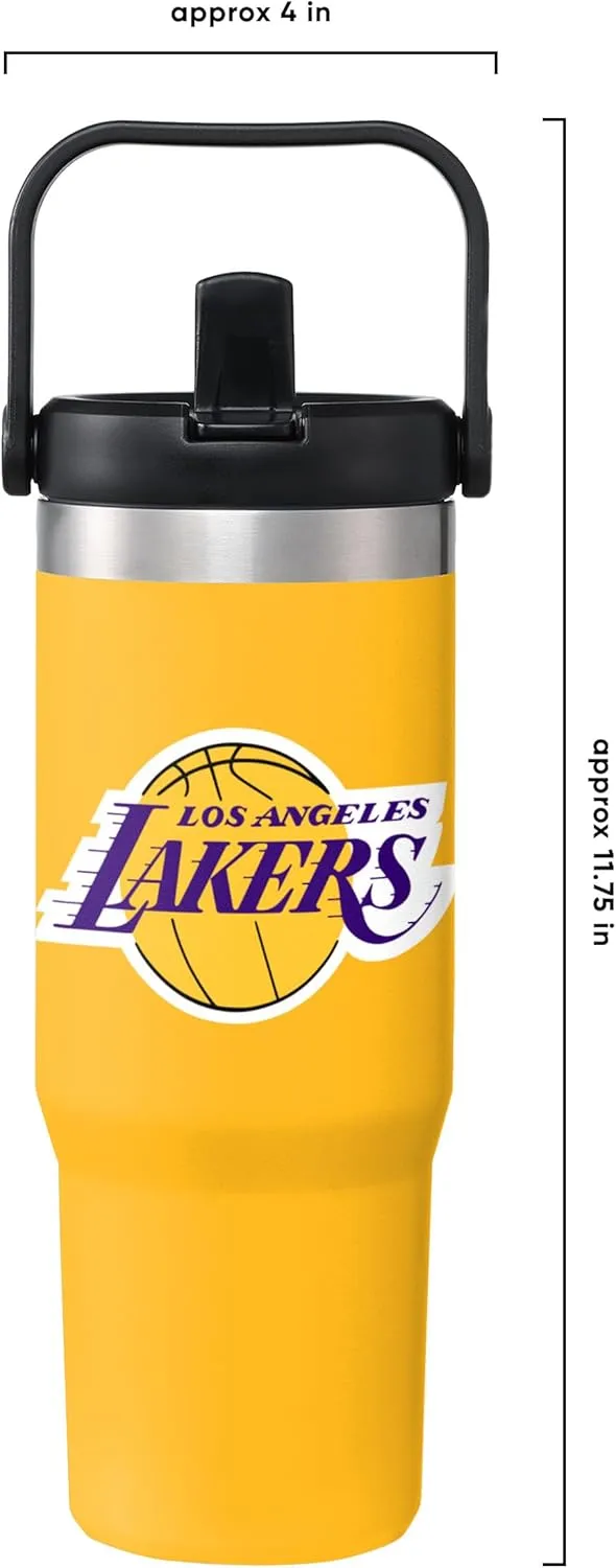 FOCO NBA 30 oz Solid Tumbler with Straw