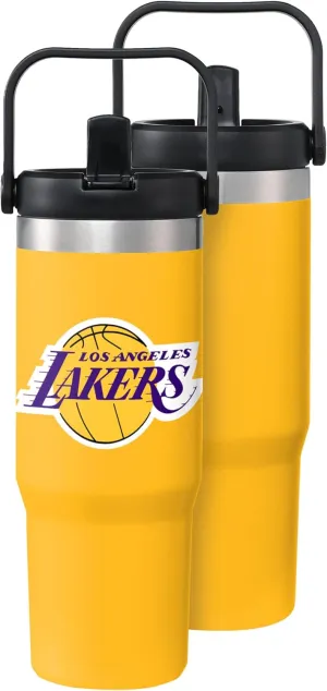 FOCO NBA 30 oz Solid Tumbler with Straw