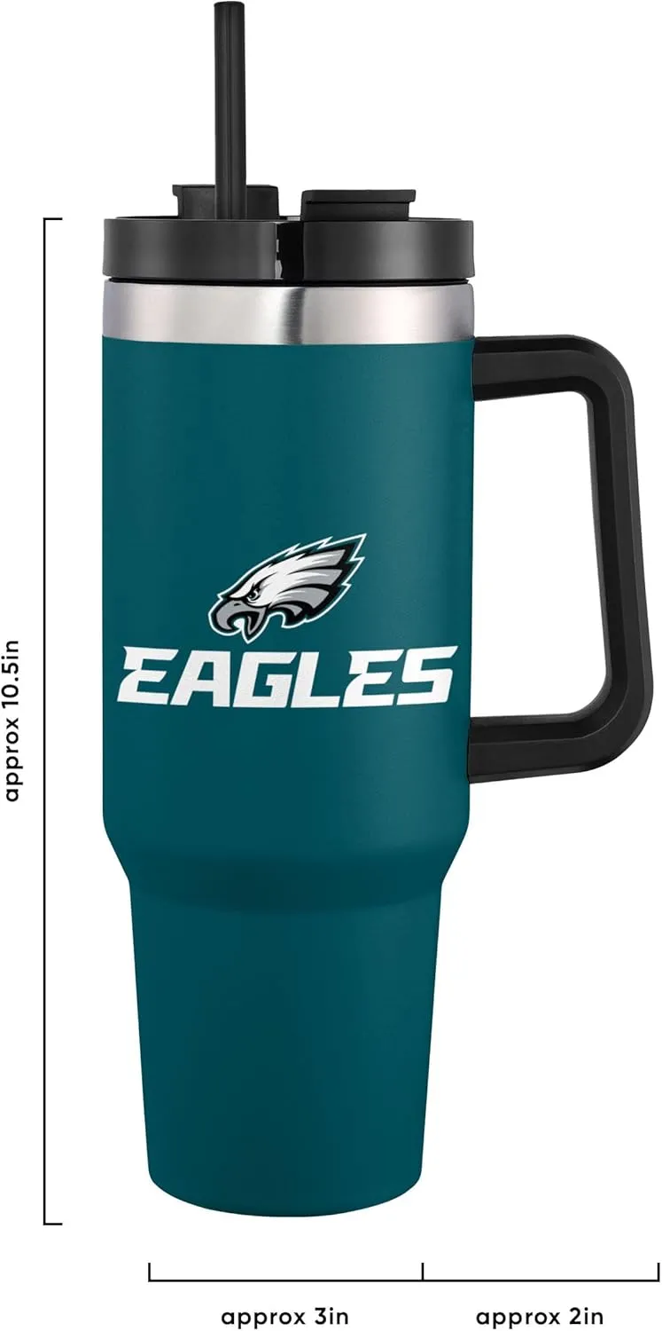 FOCO NFL unisex-adult NFL Team Logo Insulated Travel Mug 40oz XL Tumbler