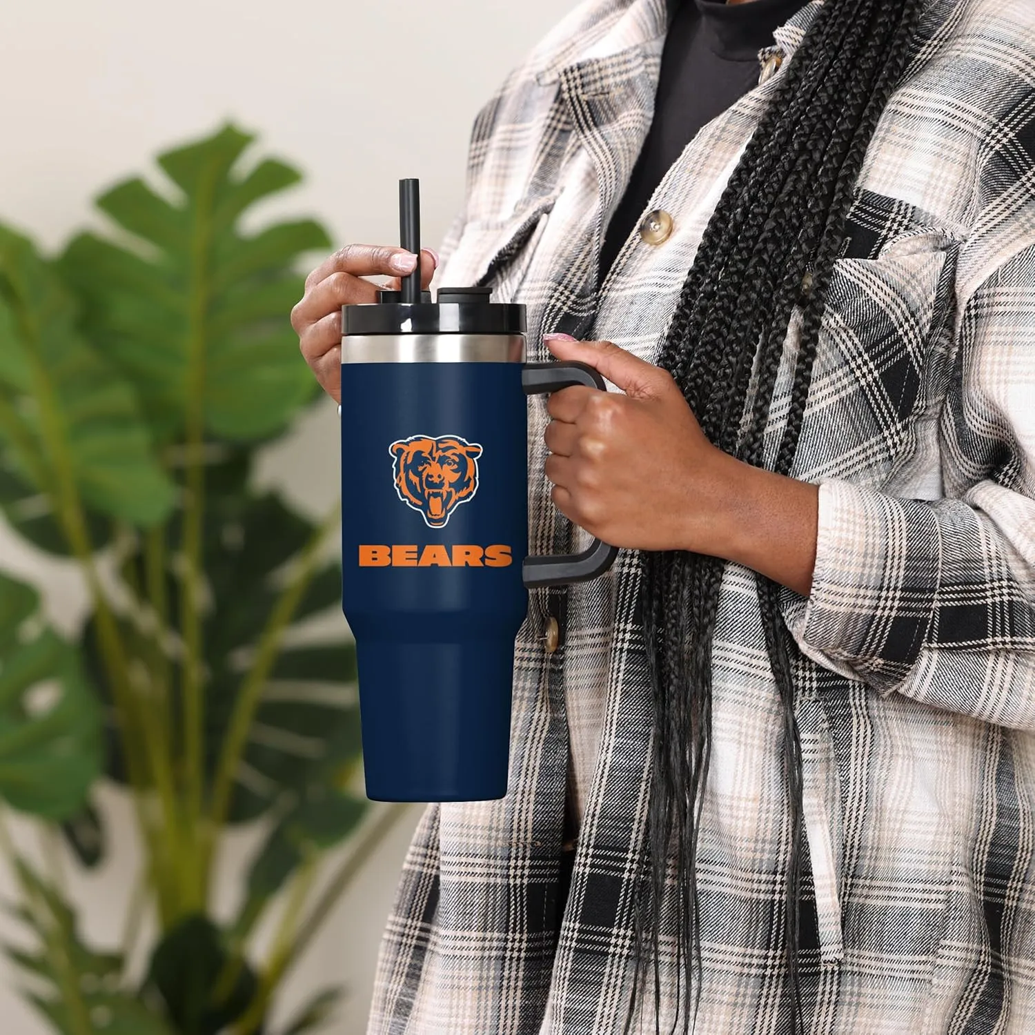 FOCO NFL unisex-adult NFL Team Logo Insulated Travel Mug 40oz XL Tumbler
