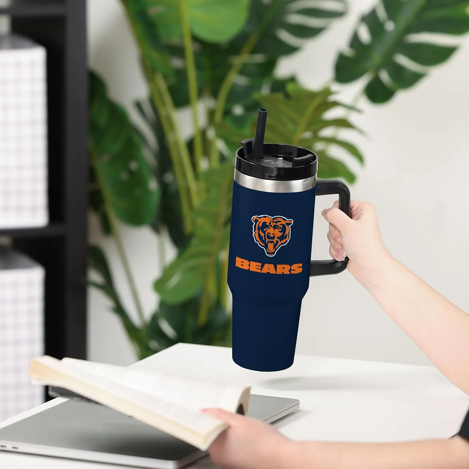 FOCO NFL unisex-adult NFL Team Logo Insulated Travel Mug 40oz XL Tumbler