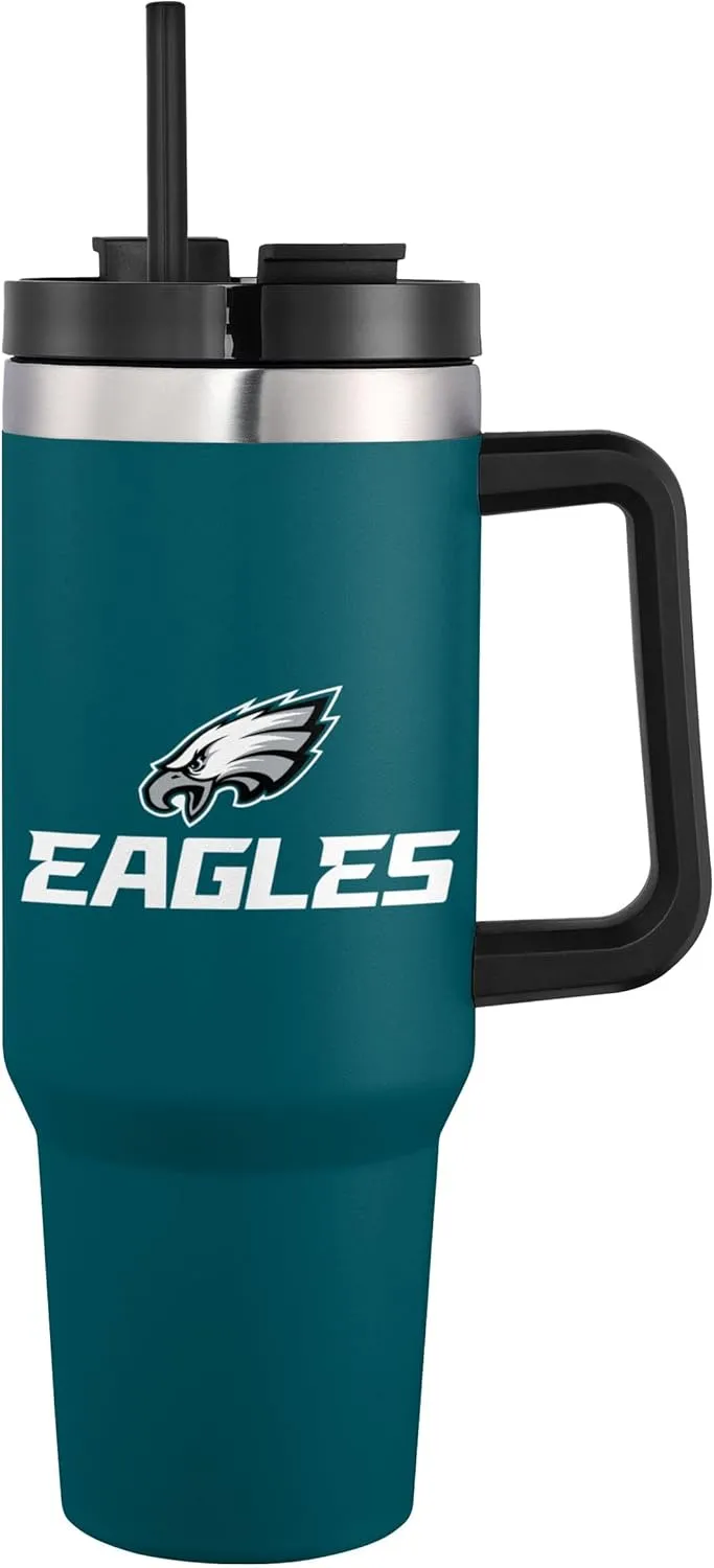 FOCO NFL unisex-adult NFL Team Logo Insulated Travel Mug 40oz XL Tumbler