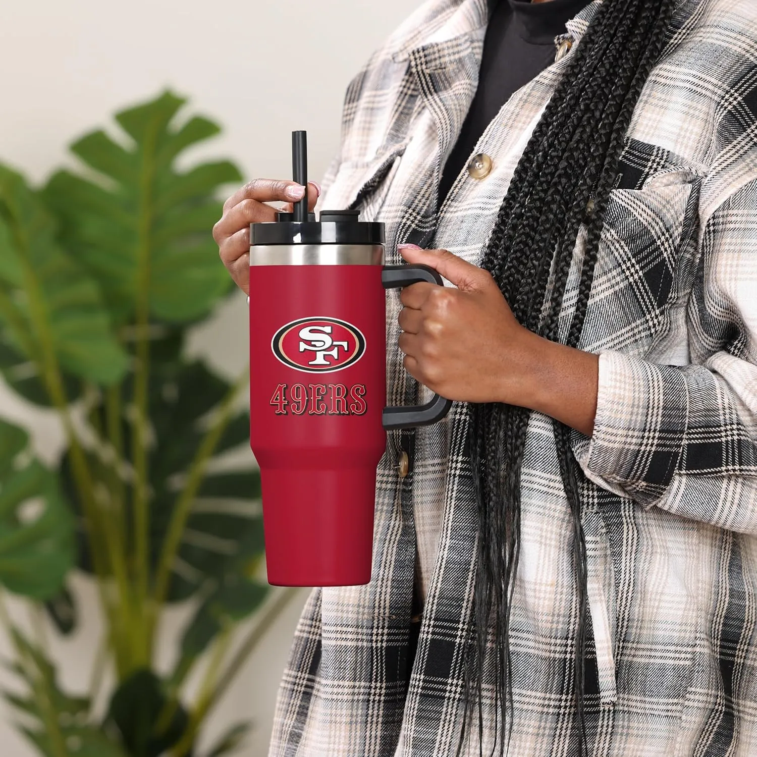 FOCO NFL unisex-adult NFL Team Logo Insulated Travel Mug 40oz XL Tumbler