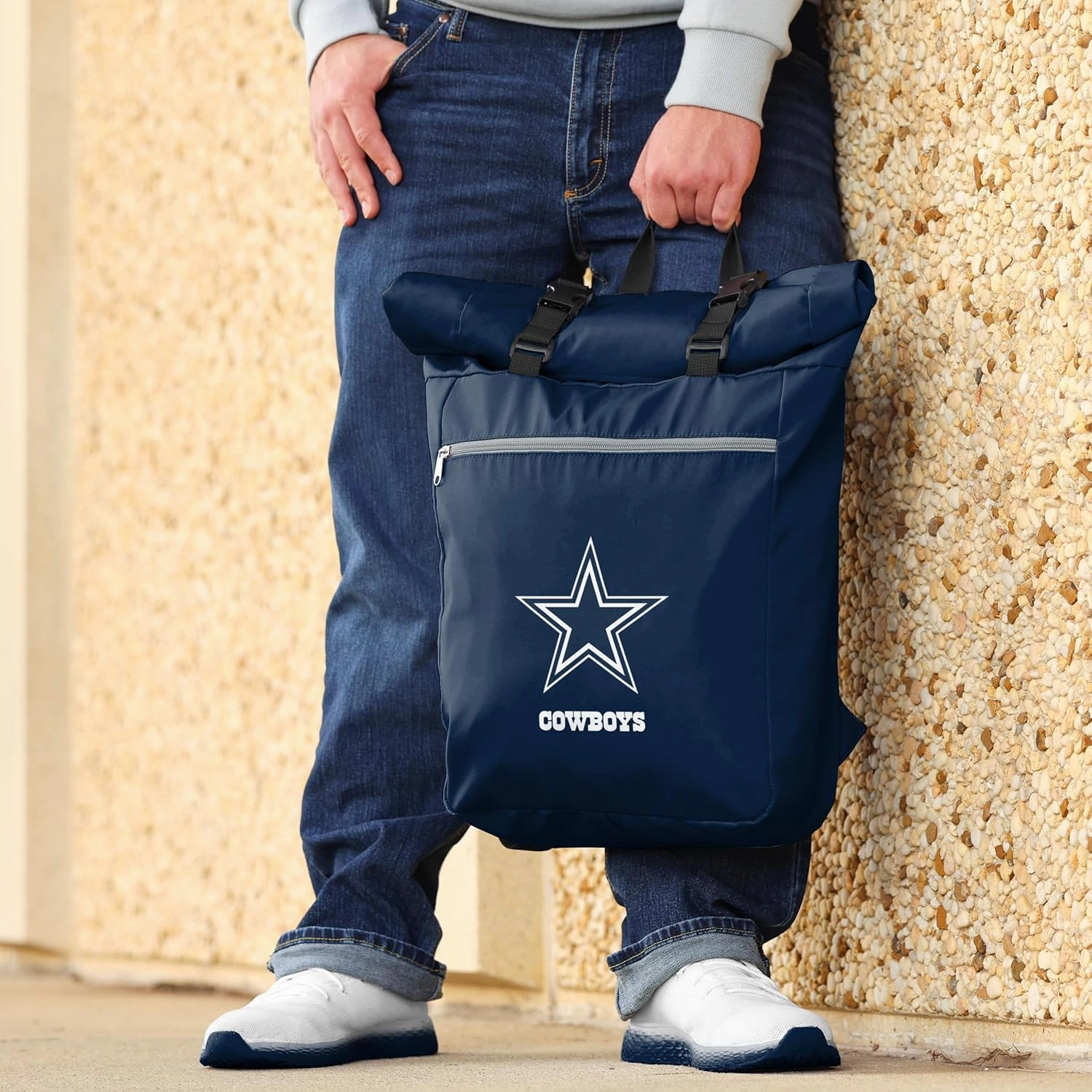 FOCO Dallas Cowboys NFL Rollup Backpack