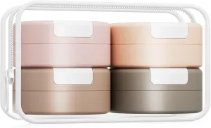 Gemice Travel Containers for Toiletries, Magnetic Travel Containers, TSA Approved Cream Jars with Clear Toiletry Bag, Leak-proof Small Jars with Multiple Labels for Better Organization