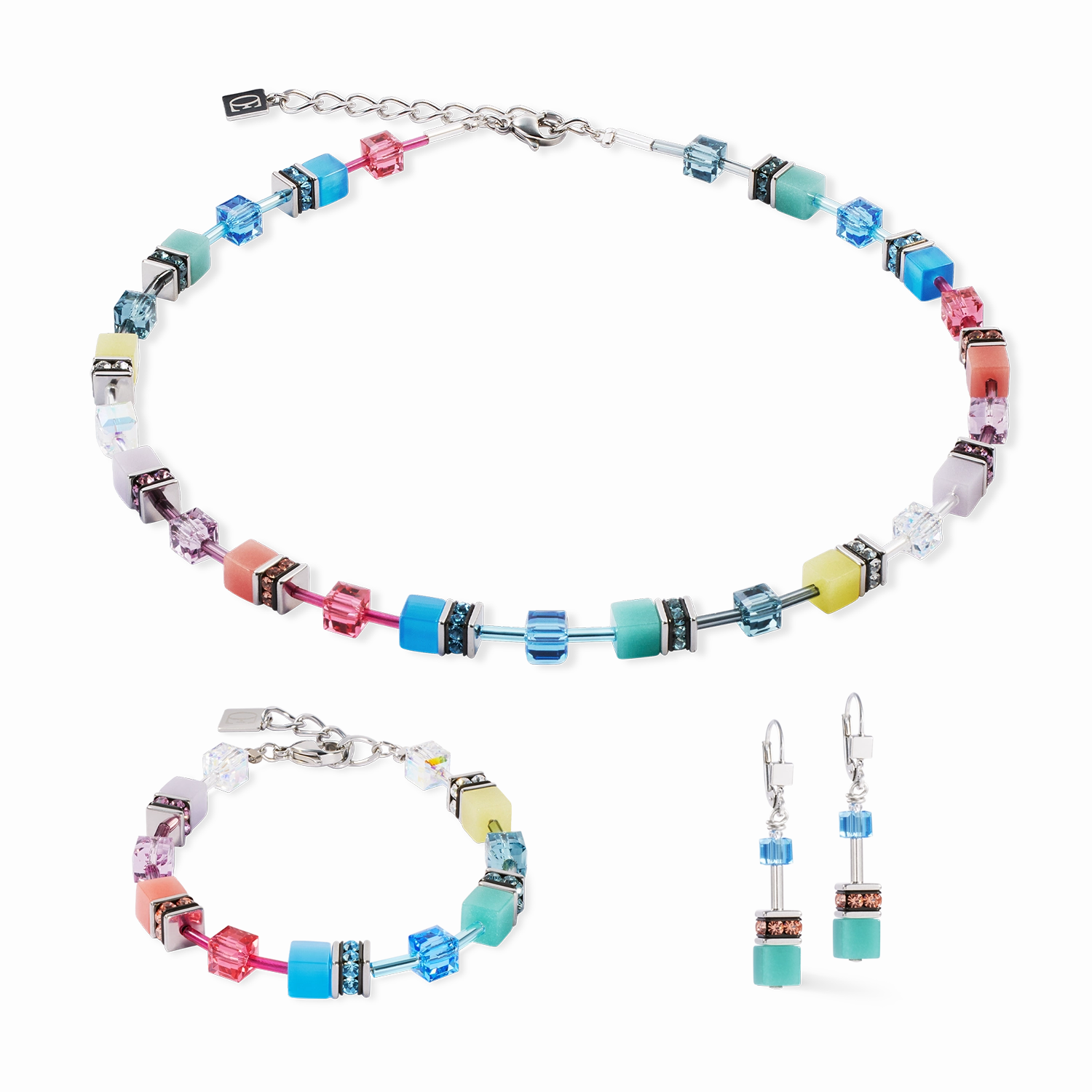 GeoCUBE® Iconic Bracelet Magic silver