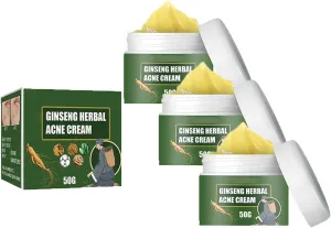 Ginseng Herbal Acne Cleansing Cream, Fading Acne Scar, Removing Acne, Repairing Acne Pit and Moisturizing, Cleaning And Brightening Acne Cream (3)