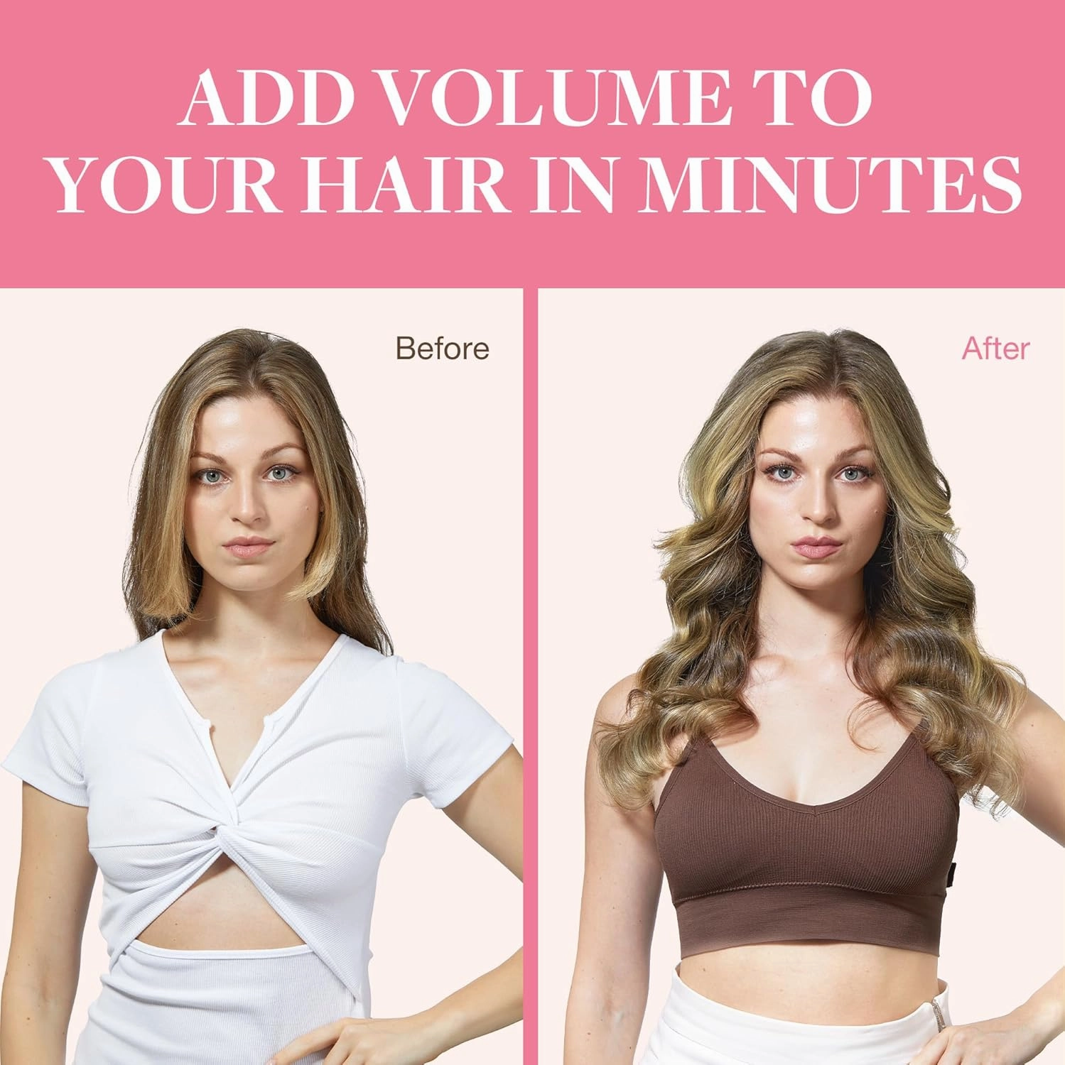 GOO GOO Clip in Hair Extensions Real Human Hair, Remy Human Hair Extensions Clip ins for Women, Natural Human Hair, 24inch 150g 9Pcs, #3/8/613 Balayage Walnut Brown to Ash Brown and Bleach Blonde