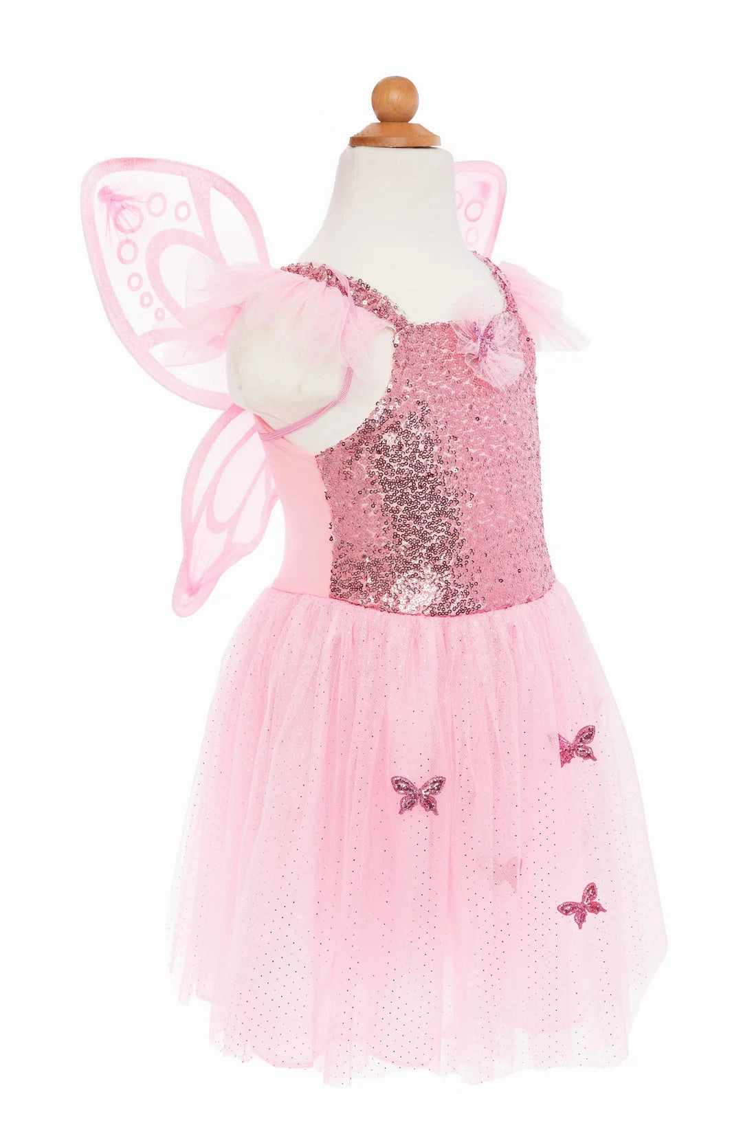 Great Pretenders Sequins Butterfly Dress & Wings - Pink