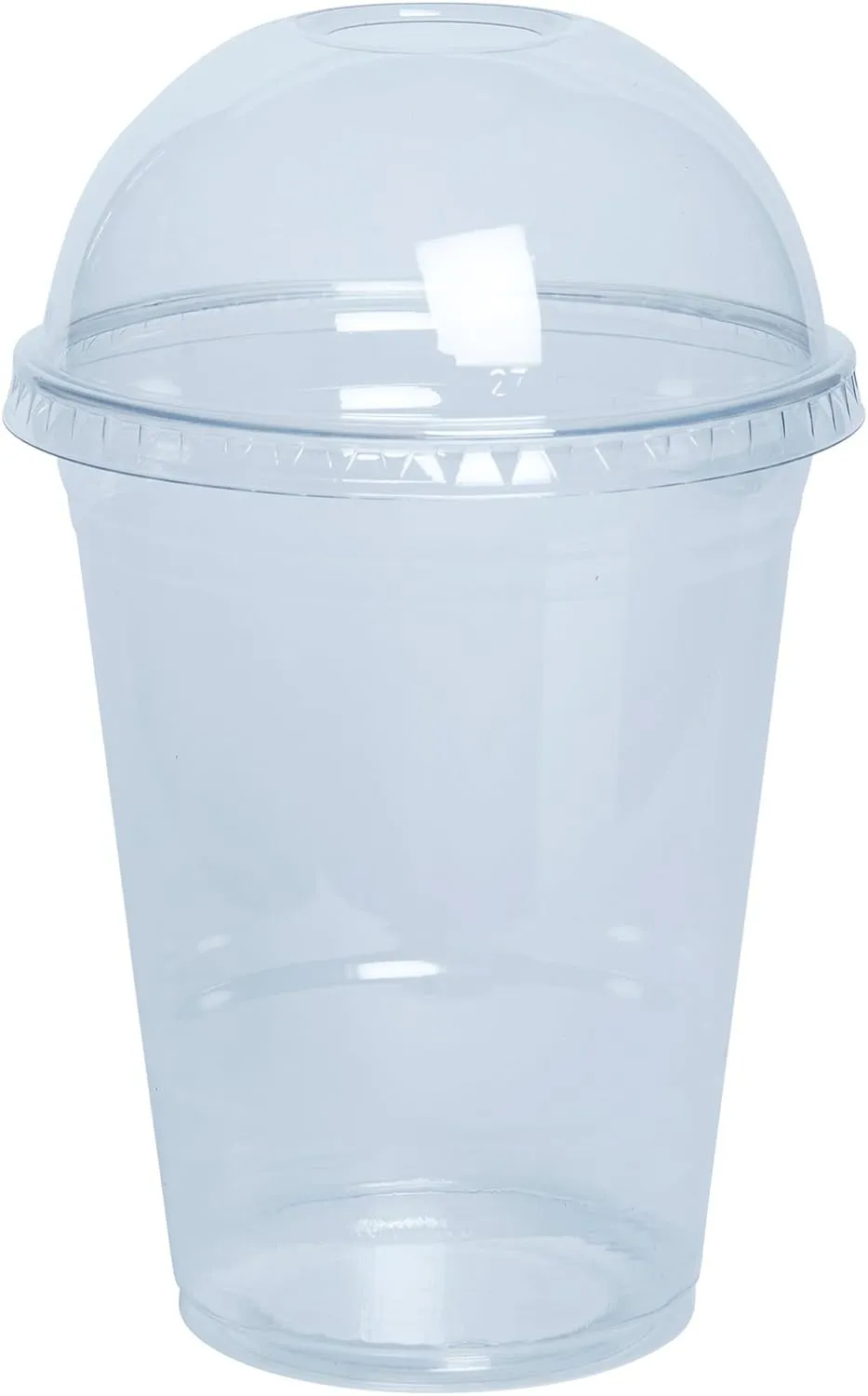GUSTO [16 oz. - 50 Count Clear Plastic Cups With Dome Lids - Perfect for Smoothies, Milkshakes, and To-Go Beverages (Formerly Comfy Package)
