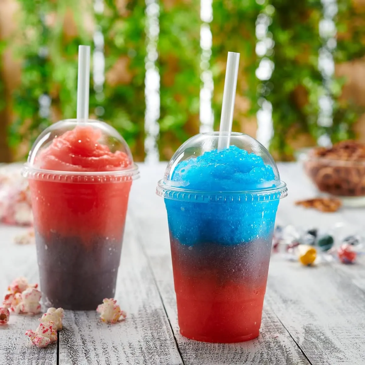 GUSTO [16 oz. - 50 Count Clear Plastic Cups With Dome Lids - Perfect for Smoothies, Milkshakes, and To-Go Beverages (Formerly Comfy Package)
