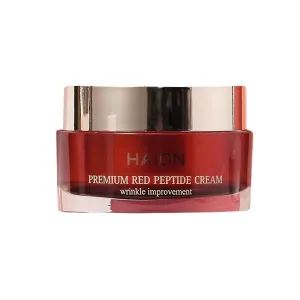 HAION Premium Red Peptide Cream 50mL, Anti-Wrinkle Cream, Conditioning And Moisturizing, JEJU Turmeric, Sea Cuccumber Naturally-Derived Ingredients, Made in Jeju, Made In Korea