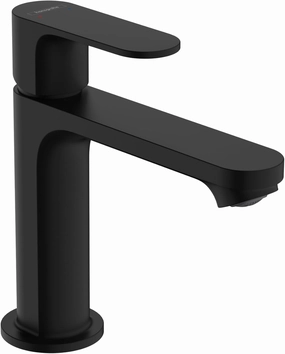 Hansgrohe Rebris S Contemporary 1-Handle 1-Hole 7-inch Tall Bathroom Sink Faucet in Matte Black, 72517671