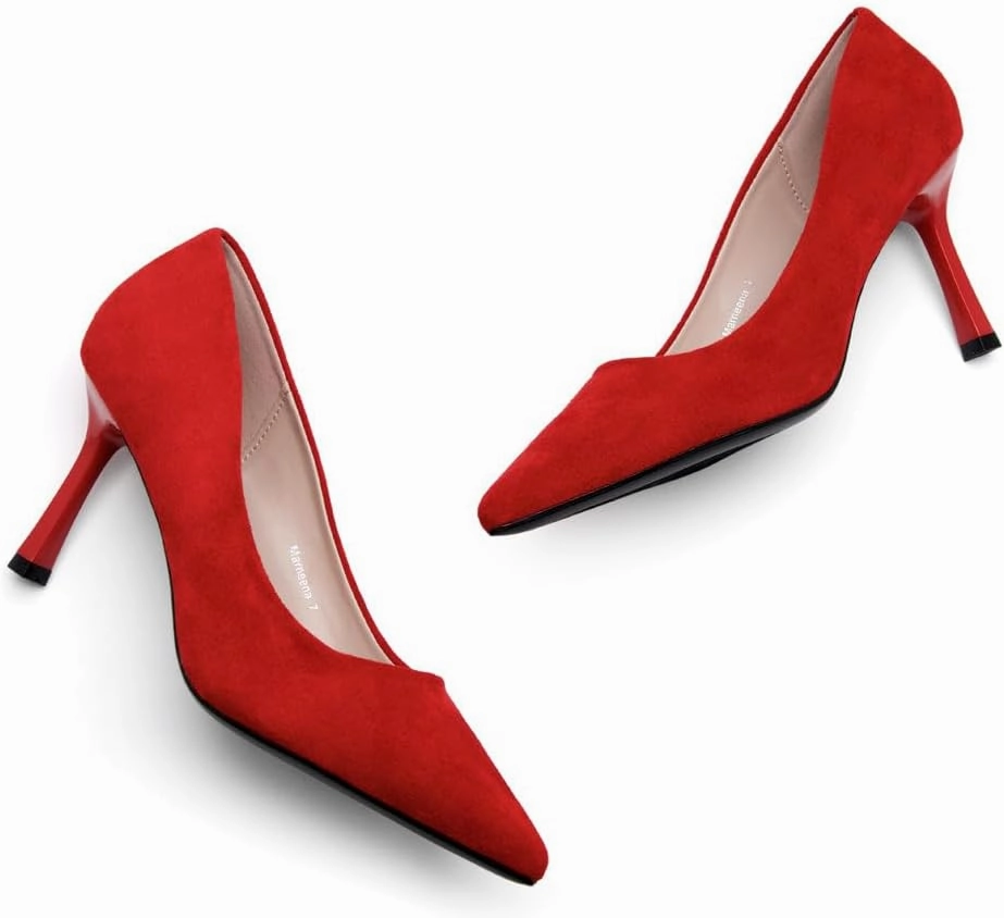 Herstyle Women’s High Heel Pumps – 2025 Trendy Pointed Toe Heels, 3 Inch Closed Toe Stilettos, Elegant Dress Shoes for Work, Office, Wedding & Formal Events