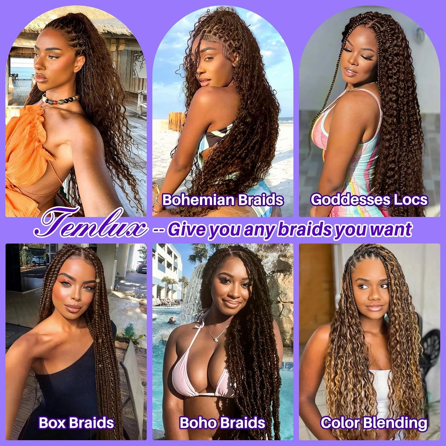 Human Braiding Hair for Boho Braids 110g Deep Wave Boho Bulk Human Hair for Braiding Knotless 12A Wet and Wavy Bohemian 3 No Weft Bundles/Pack Curly Braids Auburn Ginger 18 Inch