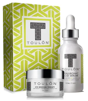 Hyaluronic Acid Anti Aging Skin Care Kits; Women Beauty Set: Hyaluronic Acid Serum and Eye Cream for Dark Circles & Puffiness; Perfect Present for Women and Men: Natural Skin Care Kit