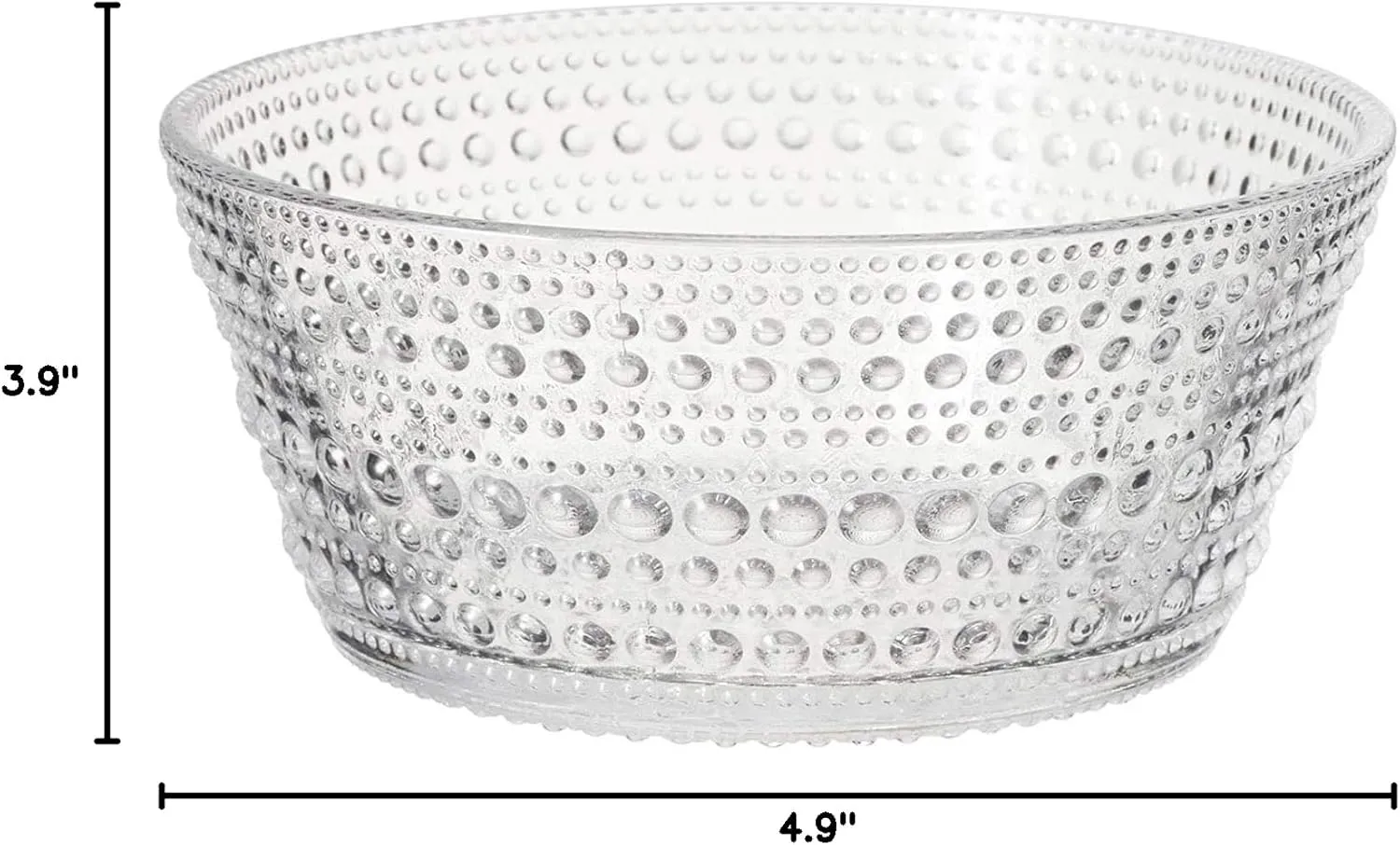 Iittala Castehelmi 1007053 Bowl, Plate, 8.1 fl oz (230 ml), Clear