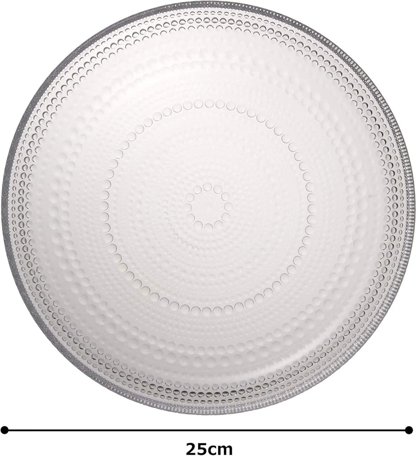 Iittala Castehelmi 1007057 Plate, 9.8 inches (24.8 cm), Clear