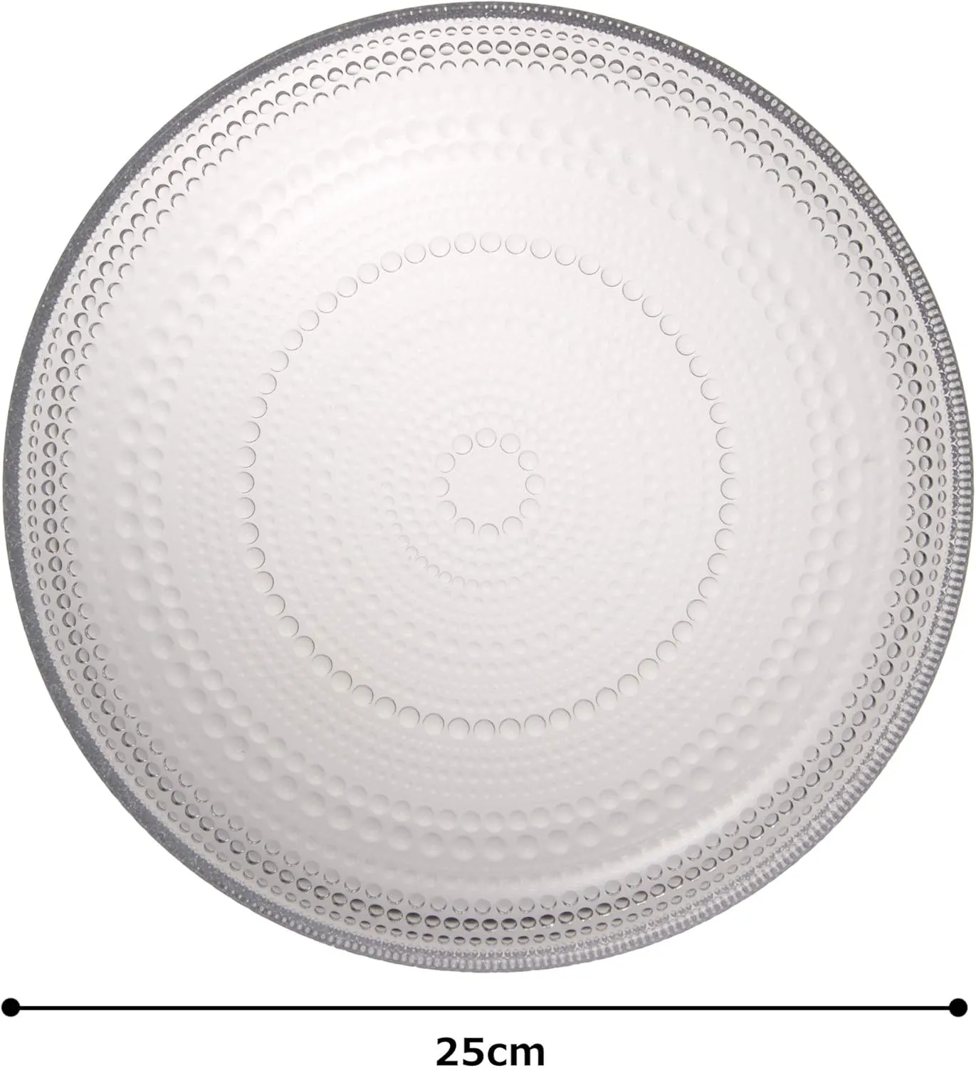 Iittala Castehelmi 1007057 Plate, 9.8 inches (24.8 cm), Clear