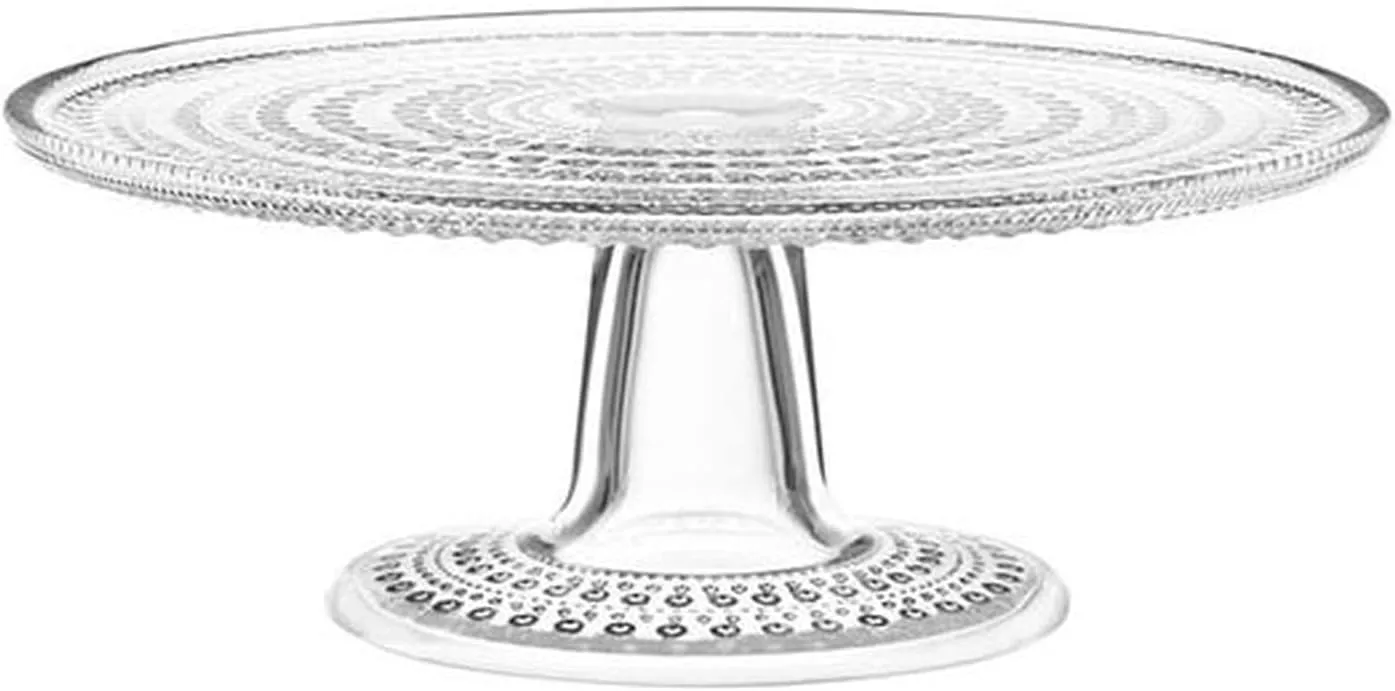 Iittala Kastehelmi 1019580 Cake Stand, 9.4 inches (24 cm), Clear