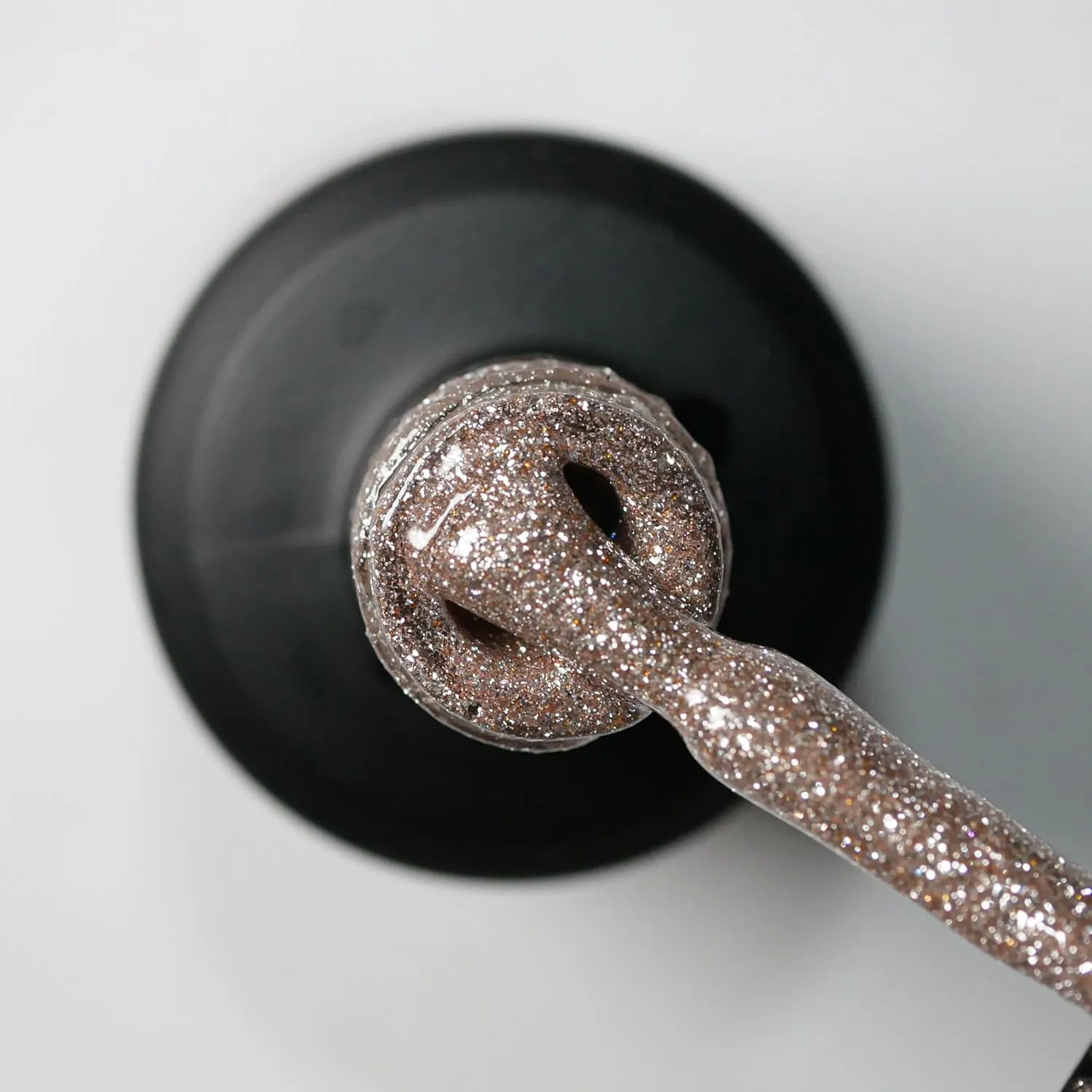 IN.HYPE Rubber Base Gel - Light-Reflective/Flash Shimmer Glitter. Soak off. UV/LED Curable (Gold)