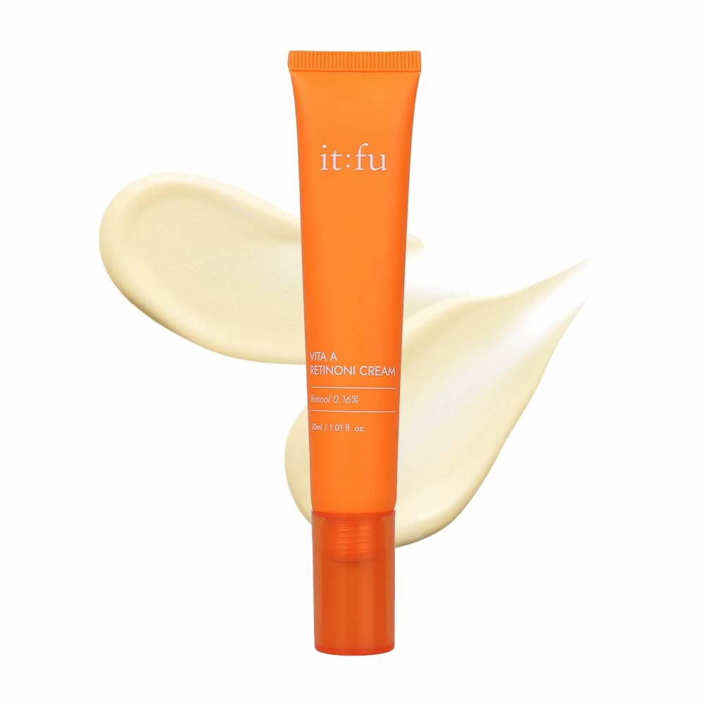 itfu Vita A Retinoni Cream | Anti-Aging Cream with Retinol & Collagen, Enhances Skin Firmness, Reduces Wrinkles & Pores, Prevents Aging, K-beauty 1.01 fl oz / 30ml