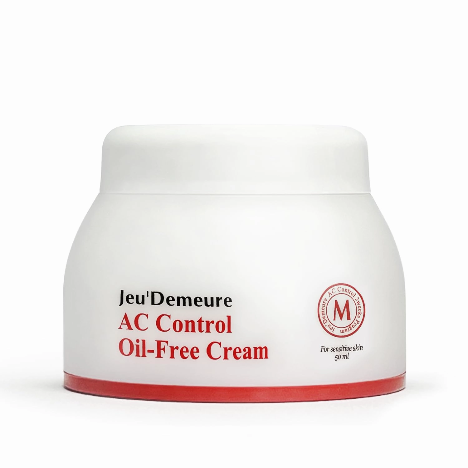JEU'DEMEURE Korean skin care Acne Control Treatment Oil-Free Cream for Sensitive Skin, Pimple Breakout, Peptide, Calming, Blemish Acne 1.69 fl oz