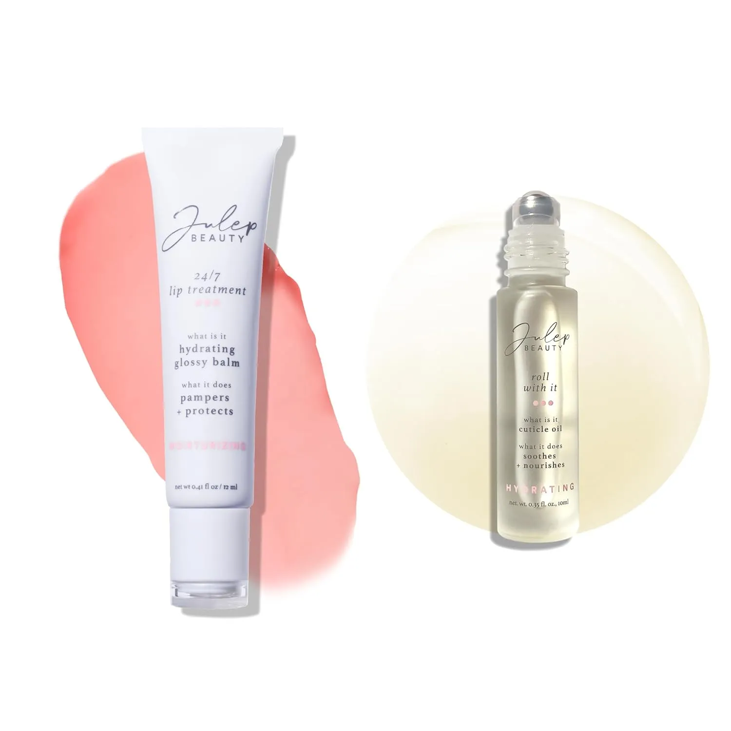 Julep Luxe Care Bundle: 24/7 Lip Treatment, Hint of Tint & Essential Hydrating Cuticle Oil