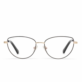 KERI - BLACK/GOLD   PRESCRIPTION GLASSES