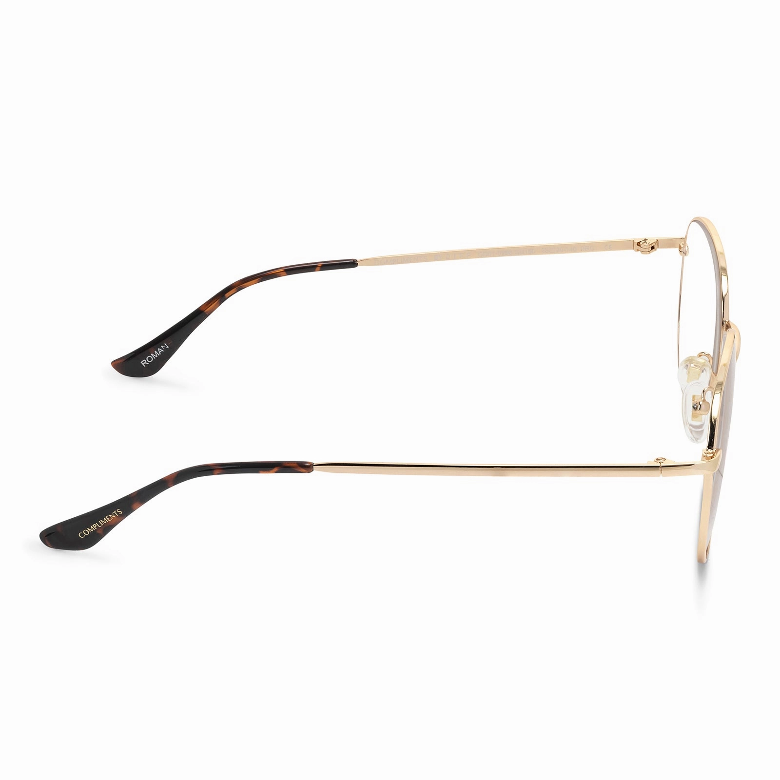 KERI - GOLD/TORTOISE   CLEAR GLASSES