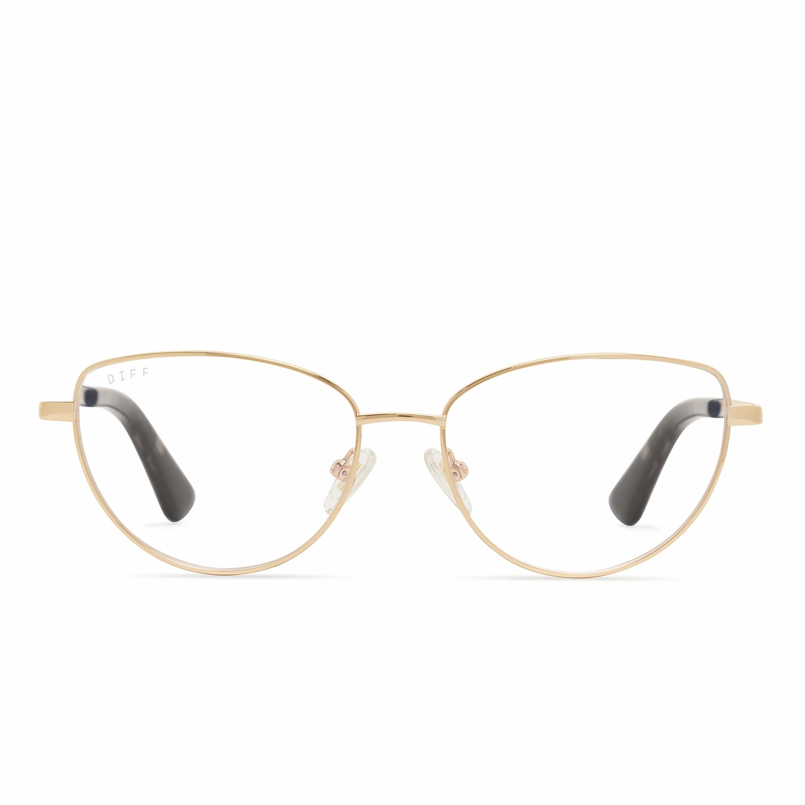 KERI - GOLD/TORTOISE   CLEAR GLASSES
