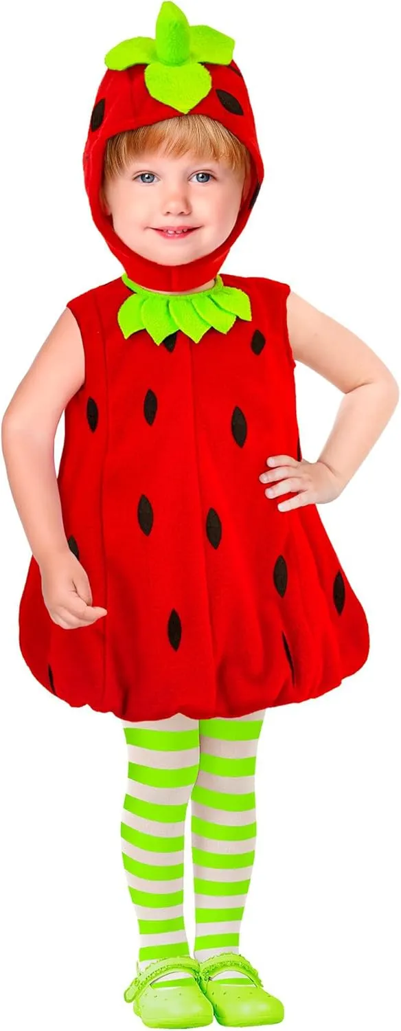 Kinderkostüm Erdbeere Unisex Adult Children's Costume Strawberry (1-Pack)