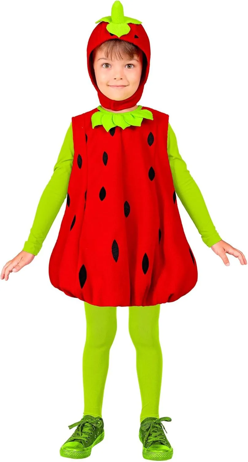 Kinderkostüm Erdbeere Unisex Adult Children's Costume Strawberry (1-Pack)