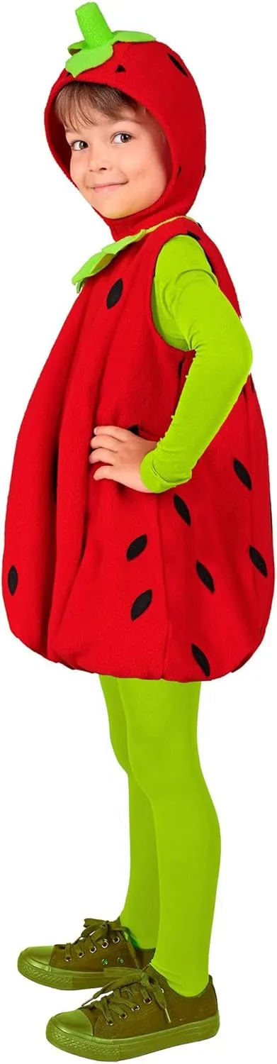 Kinderkostüm Erdbeere Unisex Adult Children's Costume Strawberry (1-Pack)