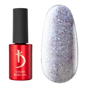 kodi professional Cover Base Crystal Drops Reflective flakes shimmer coat gel (Cover Base Crystal Drops 04, 7ml)