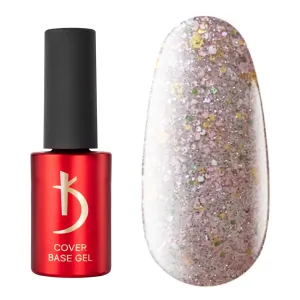 kodi professional Cover Base Crystal Drops Reflective flakes shimmer coat gel (Cover Base Crystal Drops 09, 7ml)