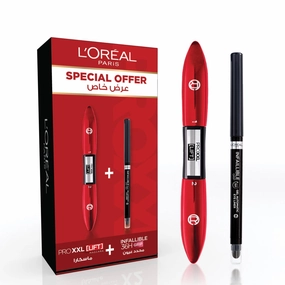 L'Oreal Paris, Pro XXL Lift Mascara with Pro-Keratin   Infallible Grip Auto Gel 36H Intense Black