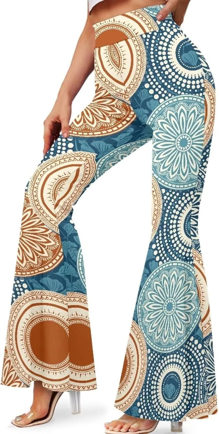 Leggings for Women Plus Size Yoga Pants, Buttery Soft Bell Bottom Palazzo, Skin-Friendly and Stretchy Slim-Fit