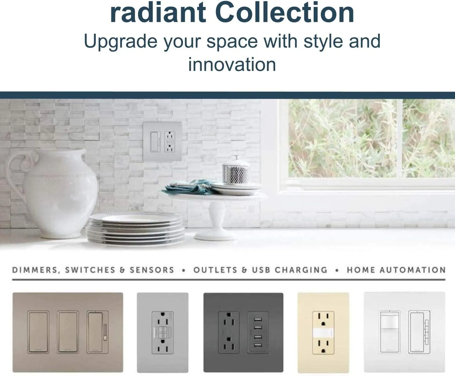 Legrand radiant 1597NTLTRDBCC4 15 Amp Night Light GFCI Self Test Tamper-Resistant Decorator Duplex Outlet with Cool Touch LED, Dark Bronze (1 Count)