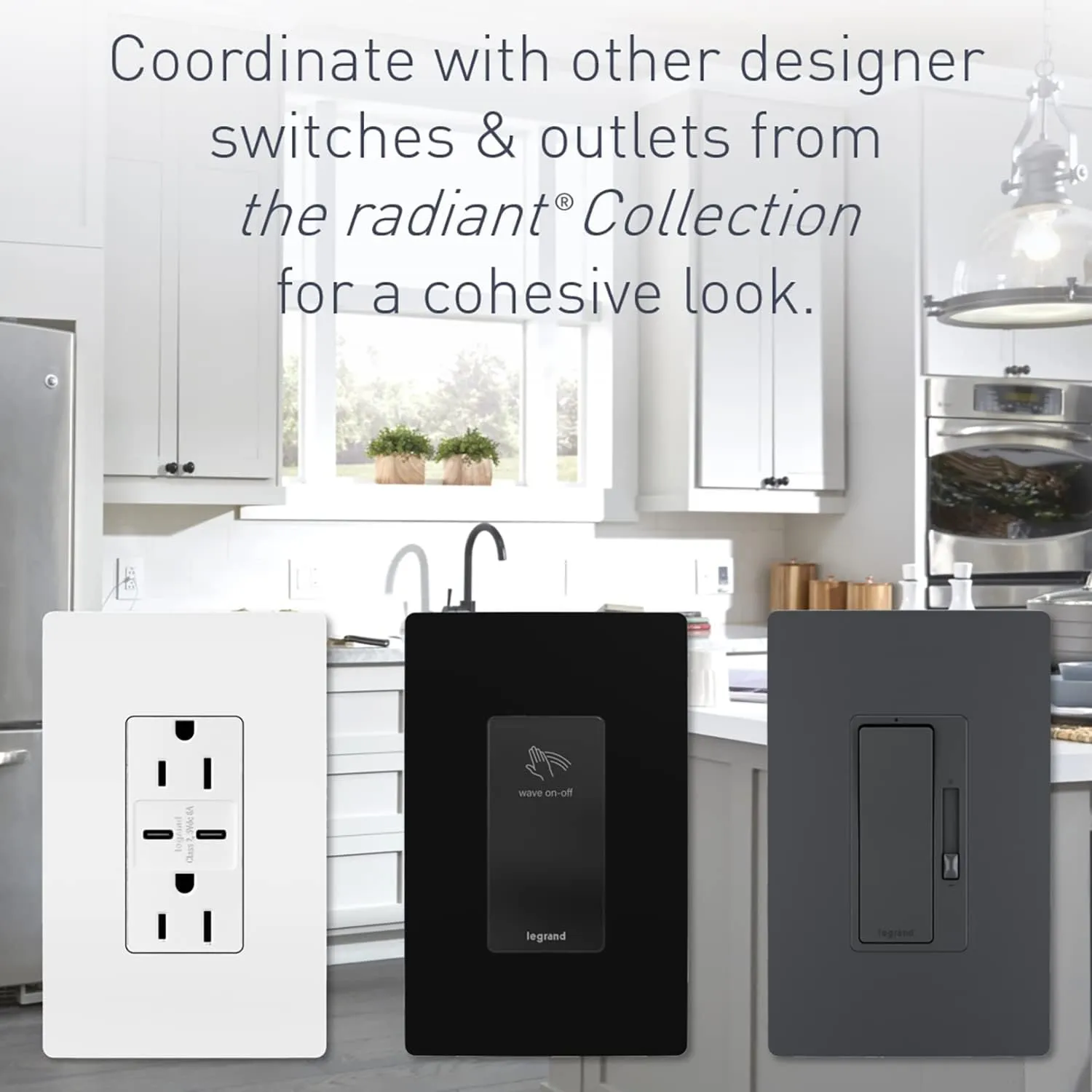 Legrand Radiant 1597TRWRGRYCCD4 15 Amp Outdoor GFCI Self Test Tamper Resistant Weather Resistant Decorator Duplex Outlet, Gray (1 Count)