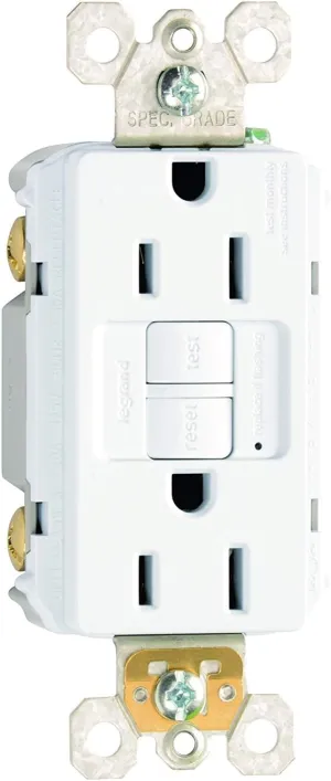 Legrand radiant 1597W3PKCC4 15 Amp GFCI Self Test Decorator Duplex Outlet, White (3 Pack)